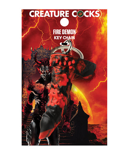 Llavero de demonio de fuego "Criatura Cocks"