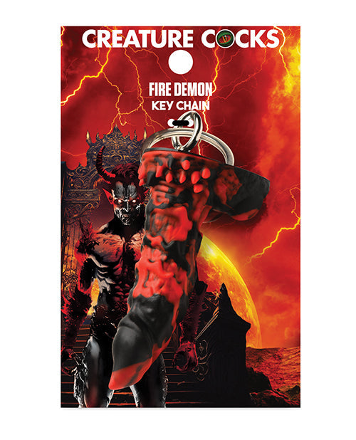 Llavero de demonio de fuego "Criatura Cocks"