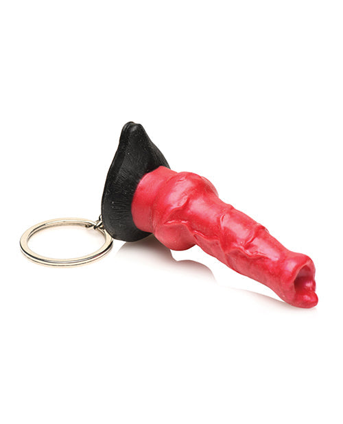 Llavero de silicona de sabueso infernal de Criatura Cocks