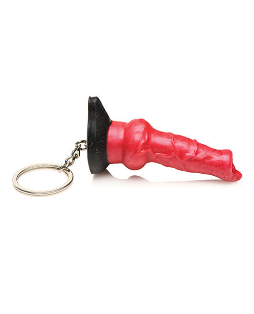 Llavero de silicona de sabueso infernal de Criatura Cocks