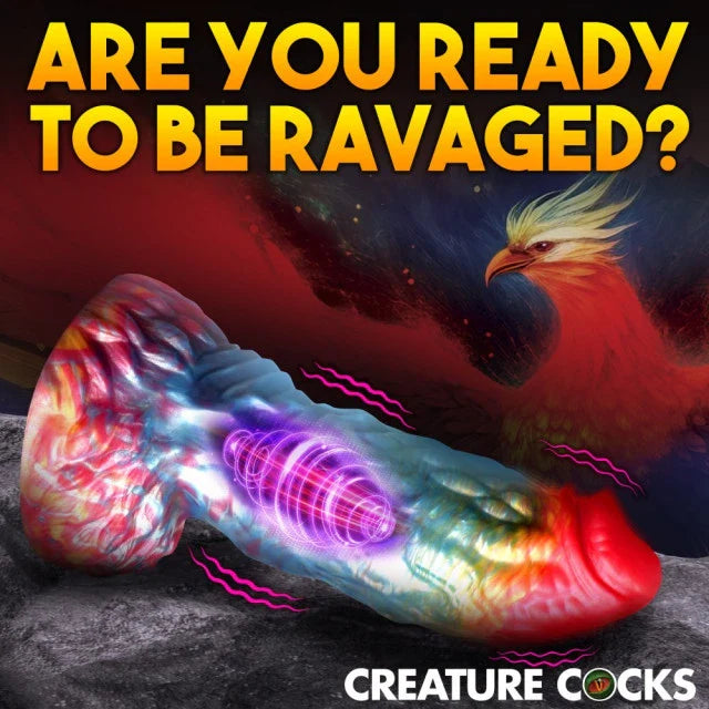 Dildo Vibrador Fénix Arcoíris Criatura Macho