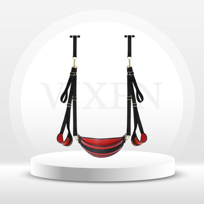 CrimsonLock Door & Thigh Restraints Sex Swing