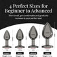 CrownJewel  Butt Plug Set | 4-Piece Metal, Beginner to Expert