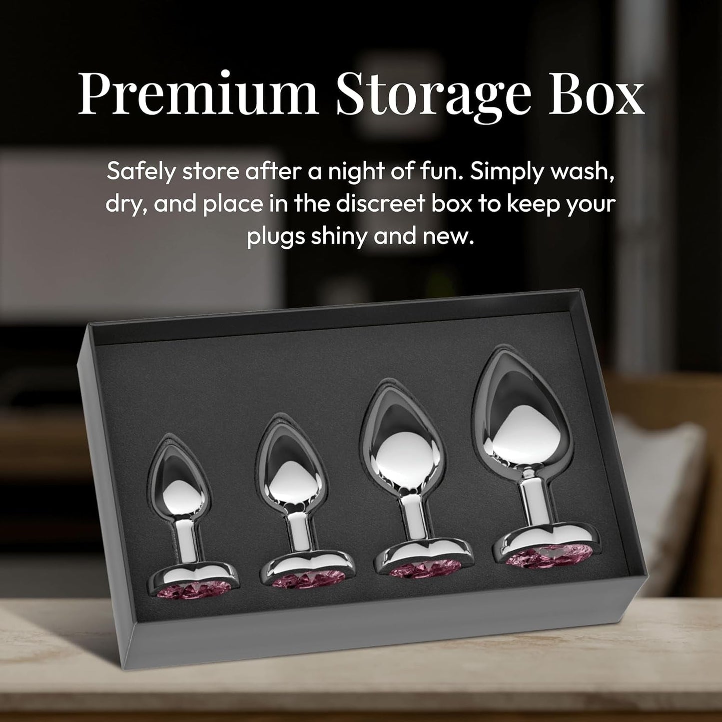 CrownJewel  Butt Plug Set | 4-Piece Metal, Beginner to Expert