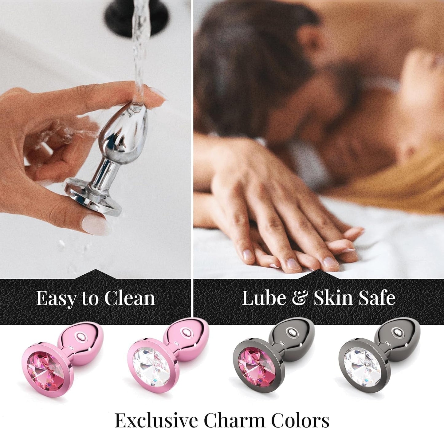 CrownJewel  Butt Plug Set | 4-Piece Metal, Beginner to Expert