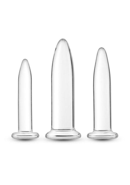 Crystal Trainer Kit Premium Glass Anal Plug Set