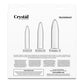 Crystal Trainer Kit Premium Glass Anal Plug Set