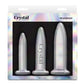 Crystal Trainer Kit Premium Glass Anal Plug Set