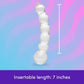 CrystalBead 7-Inch Glass Beaded Dildo