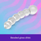 CrystalBead 7-Inch Glass Beaded Dildo