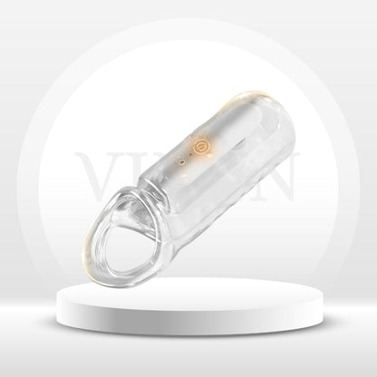 Anillo vibrador transparente para el pene CrystalPulse