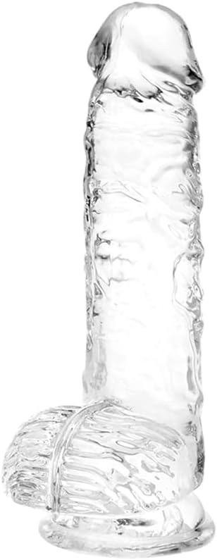 CrystalRide Dildo realista de 6.4"