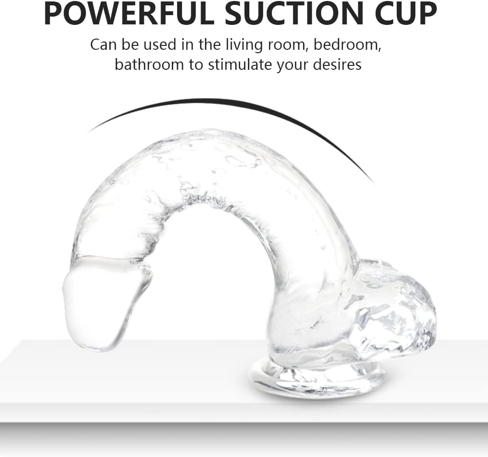 CrystalRide Dildo realista de 6.4"
