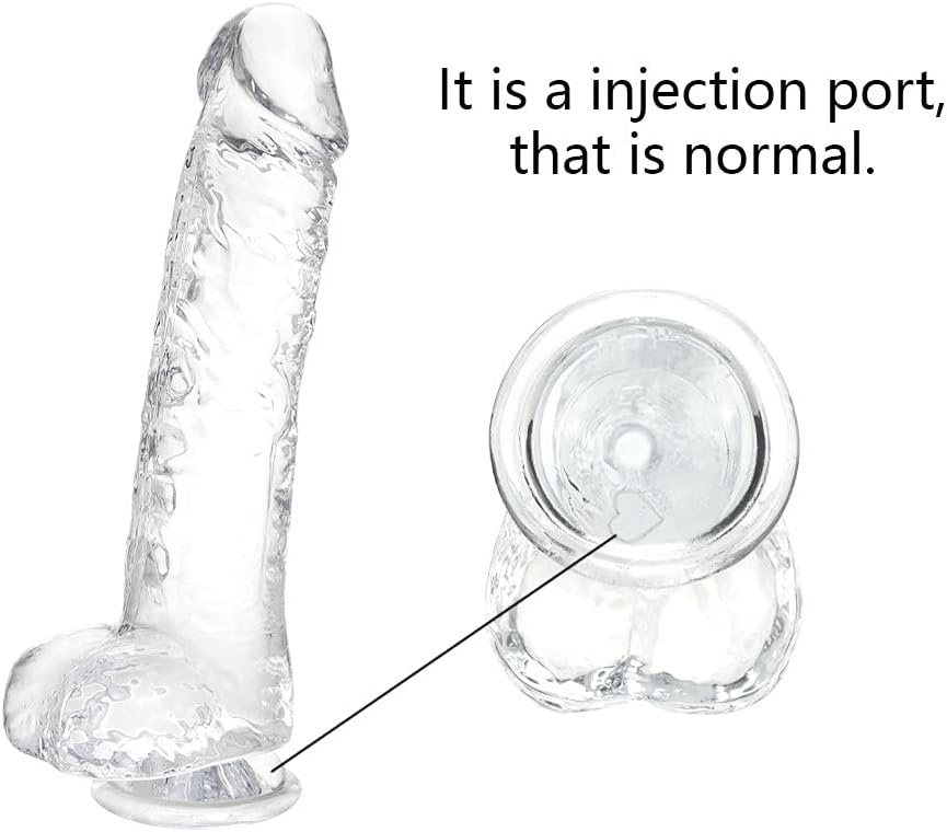 CrystalRide Dildo realista de 6.4"