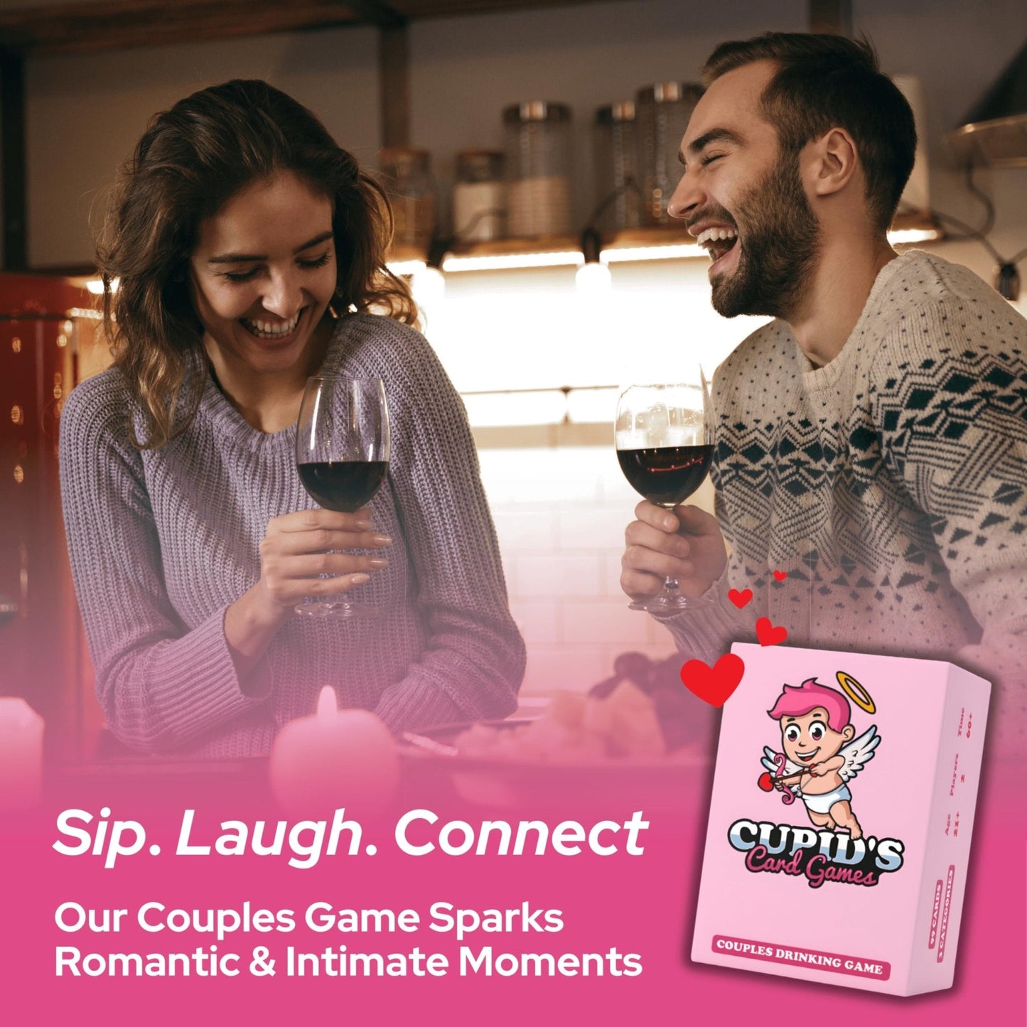 Juego de cartas para beber para parejas de Cupido