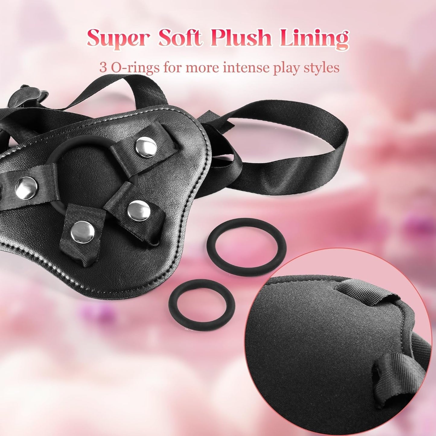 CurveCraze 7" Curved Silicone Strap-On Dildo & Harness