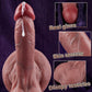 Dildo con ventosa realista y bolas CurveFit de 7 pulgadas