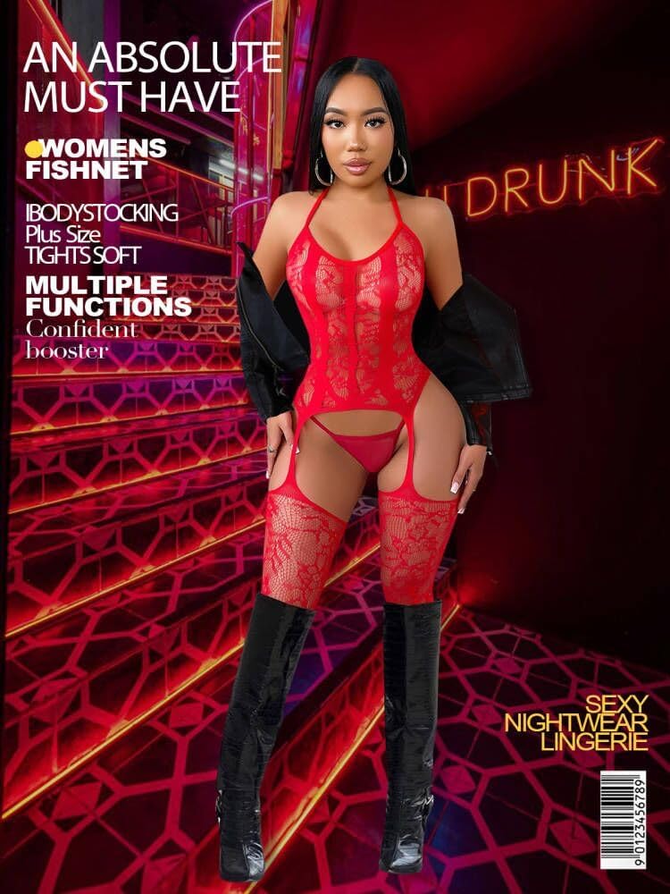 Bodystocking de rejilla CurveMesh Confidence