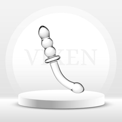 Sextoy en verre à double extrémité CurvePulse