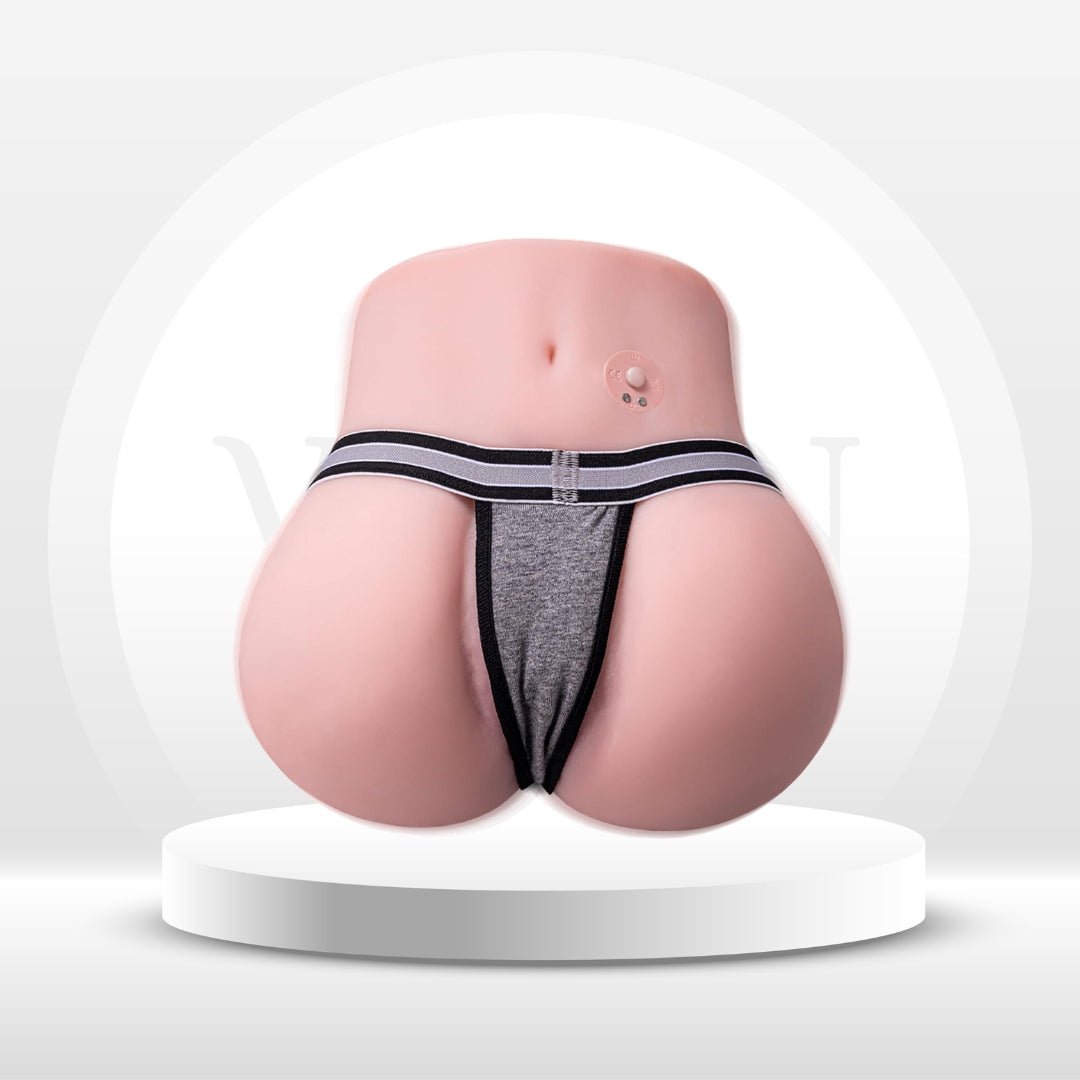 CurveVibe Vagina de Bolsillo Vibratoria TPE Muñeca Sexual Masturbador