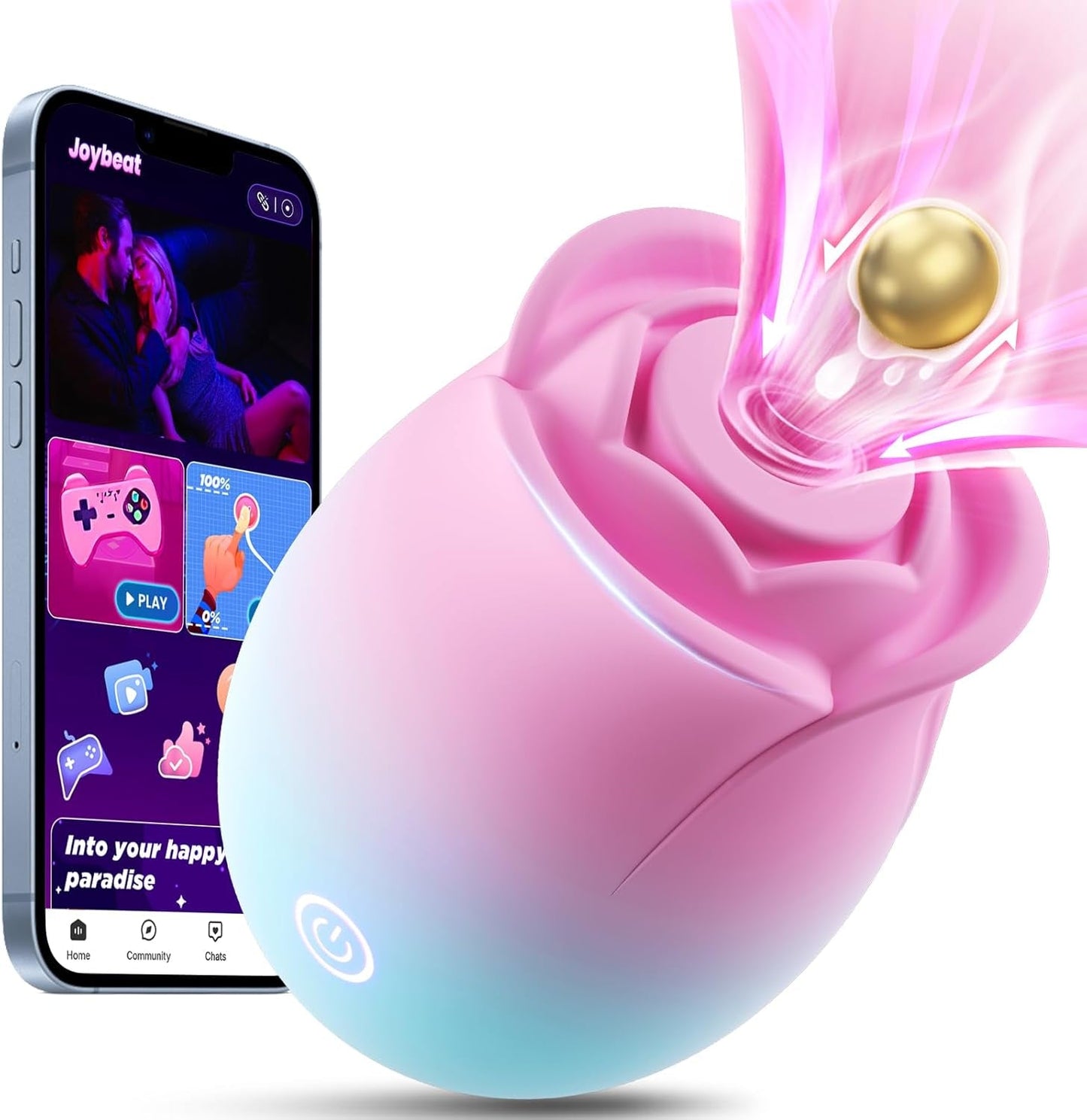 AvenyX Rose Chupador de Clítoris Control por App 9 Modos Impermeable