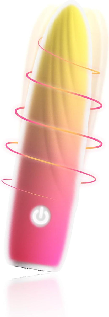 Vibrador bala CoreEdge 10 modos de silicona, recargable e impermeable