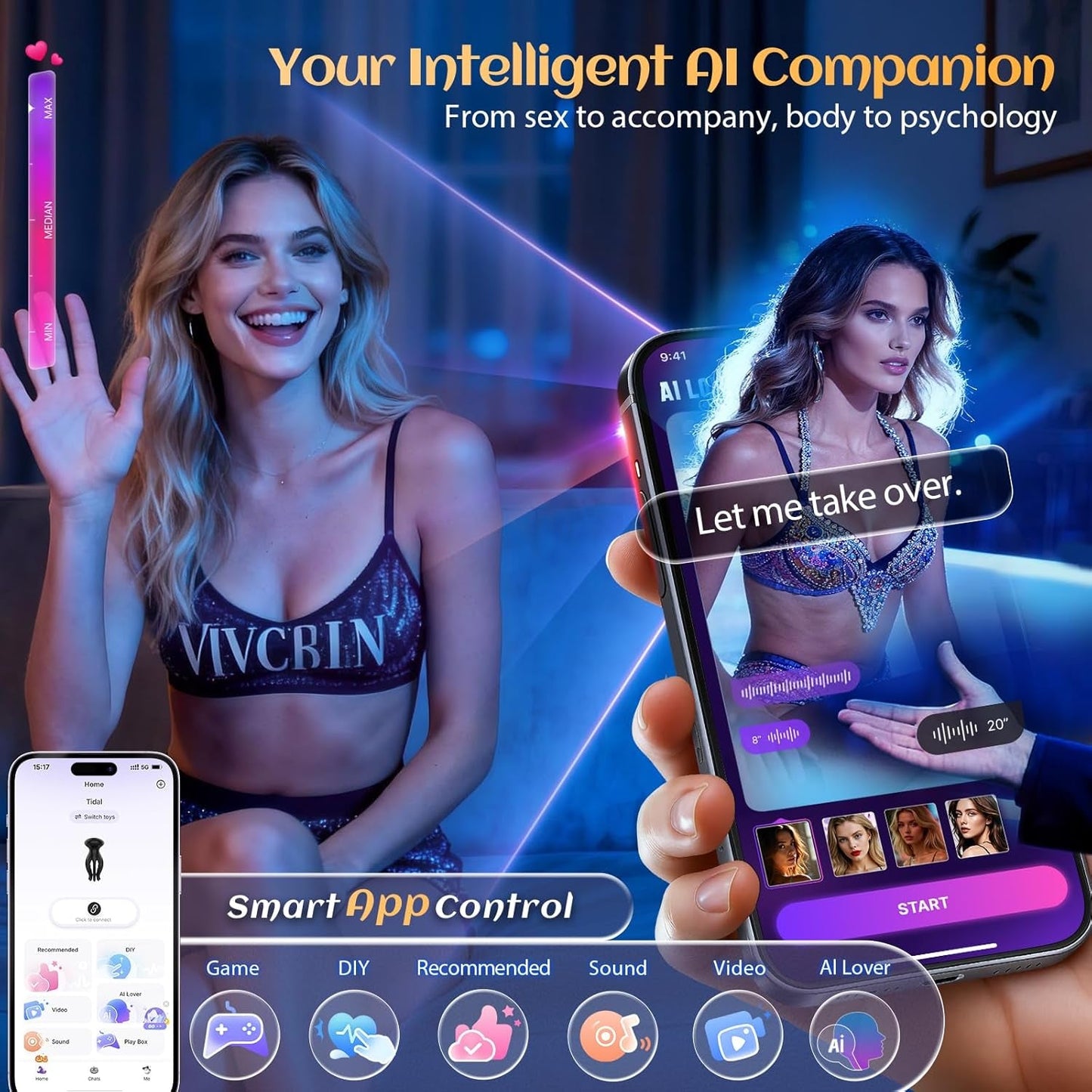 Vibrador de entrenamiento de pene OctoGripX con tentáculos, 10 modos, envoltura 360