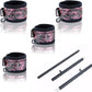 SkullFury Pink Skull Spreader Bar with Furry Straps