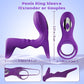 VioletCoreX Purple Cock Ring Clit Vibrator 10 Modes Dual Ring