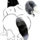 SilverFrost Small Steel Tail Butt Plug Gray White
