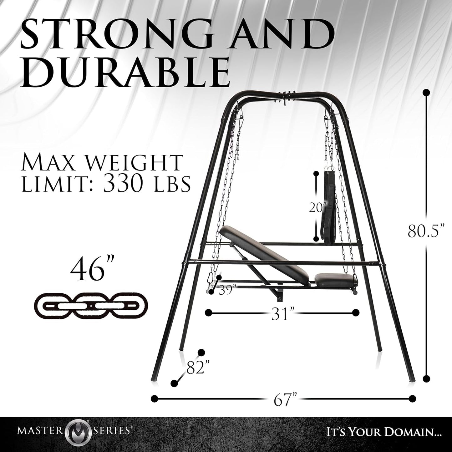 Silla Columpio de Sexo Independiente SteelRecline con Estructura de Acero