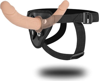 Dildo doble punta de silicona FlexDual tipo arnés