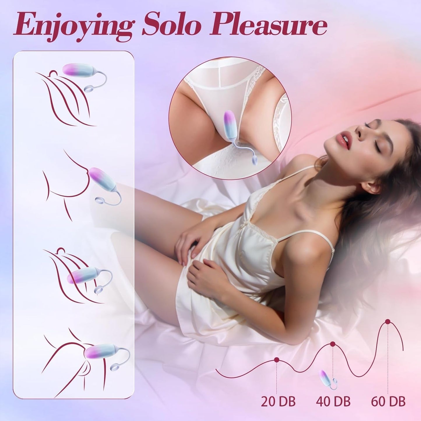GradientPulse App Huevo Vibrador Bala Remoto Impermeable Silencioso