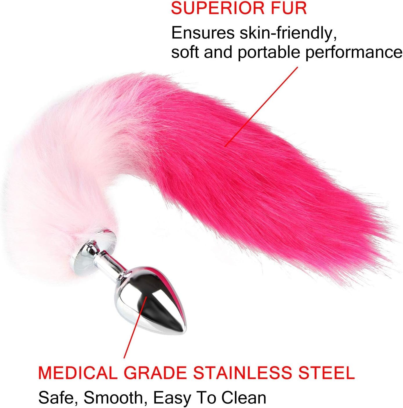 VelvetVixen Fox Tail Plug Anal Rosa M