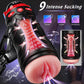 Bomba vibratoria para pene PulseForge Stroker con 2 fundas