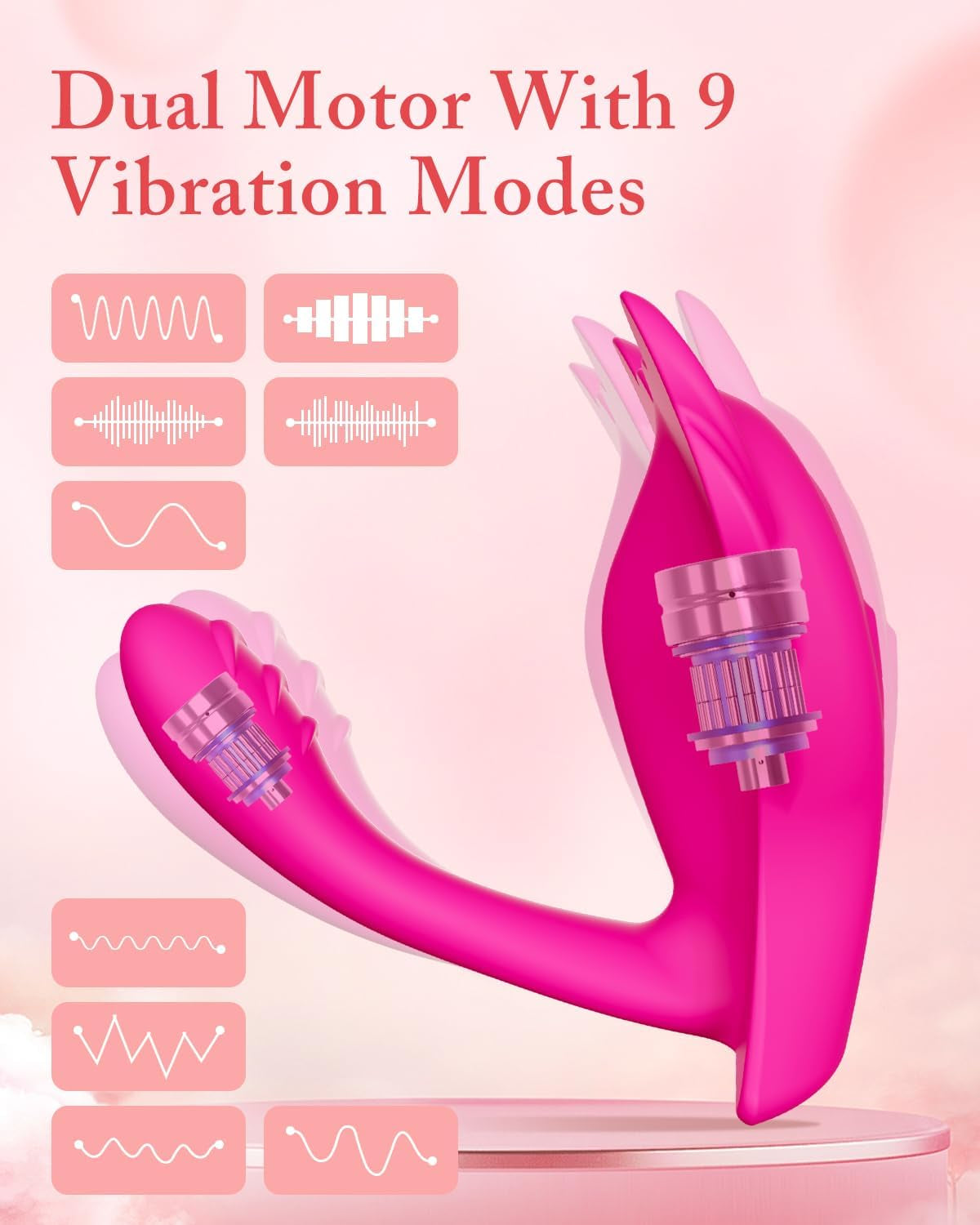 Vibrador de clítoris portátil FlutterSync controlado por aplicación