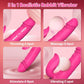 Vibrador LuxeWave LCD para conejito, 7 modos, carga magnética