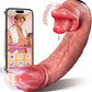 LickSync Thrusting AI Sync Licking Dildo Vibrator