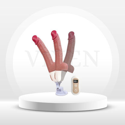 Dildo de silicona vibratorio y con empuje realista DaddyThrust