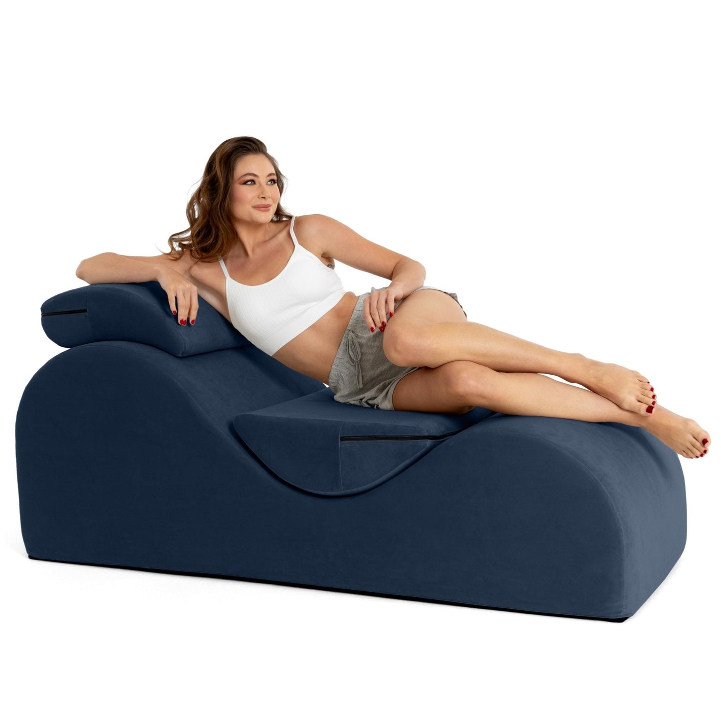 Tumbona Intima de Lujo Azul Oscuro