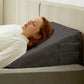 Oreiller triangulaire de soutien intime gris foncé pour couples