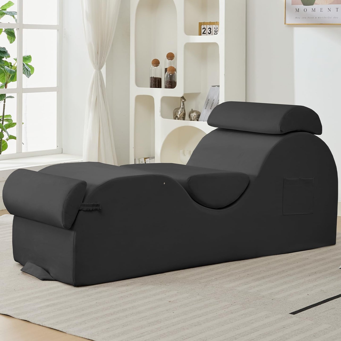 Chaise longue de soporte Seducción Gris Oscuro