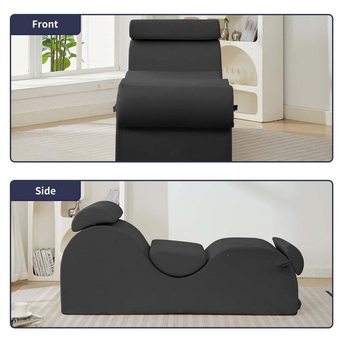Chaise longue de soporte Seducción Gris Oscuro