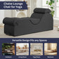 Chaise longue de soporte Seducción Gris Oscuro