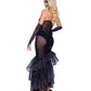 Costume d'Halloween adulte sirène sombre
