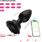 DarkBloom Rose Anal Plug Vibrator