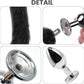 VixenForge Fox Tail Anal Plug Kit 2 Steel Plugs Trainer