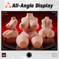 AxisCurves Muñeca sexual TPE Torso Stroker de doble canal 5,5 kg
