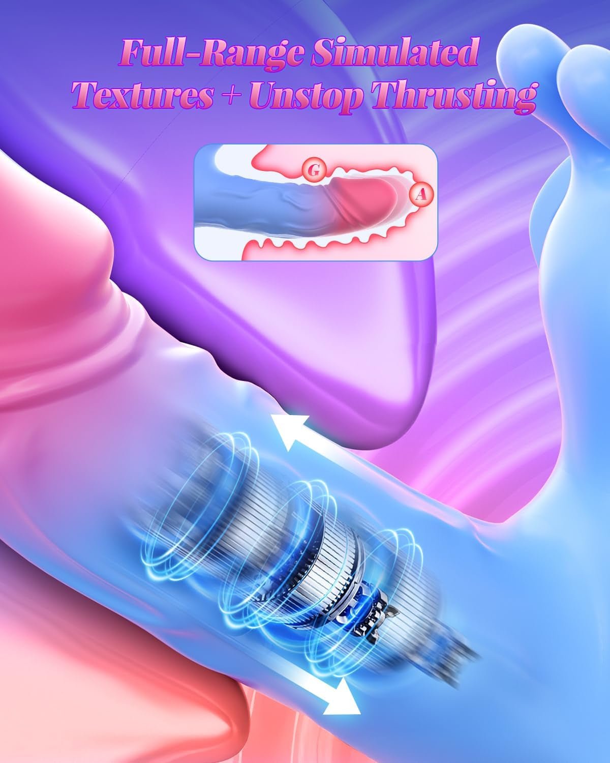ThrustSync Vibrador Panty Wearable de Empuje con Control por APP