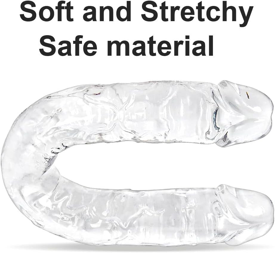 DuoMorph Dildo de doble extremo flexible y realista de 15.1"